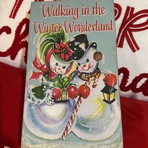 Mr. Christmas Vintage Style Snowman Storage Gift Box Book